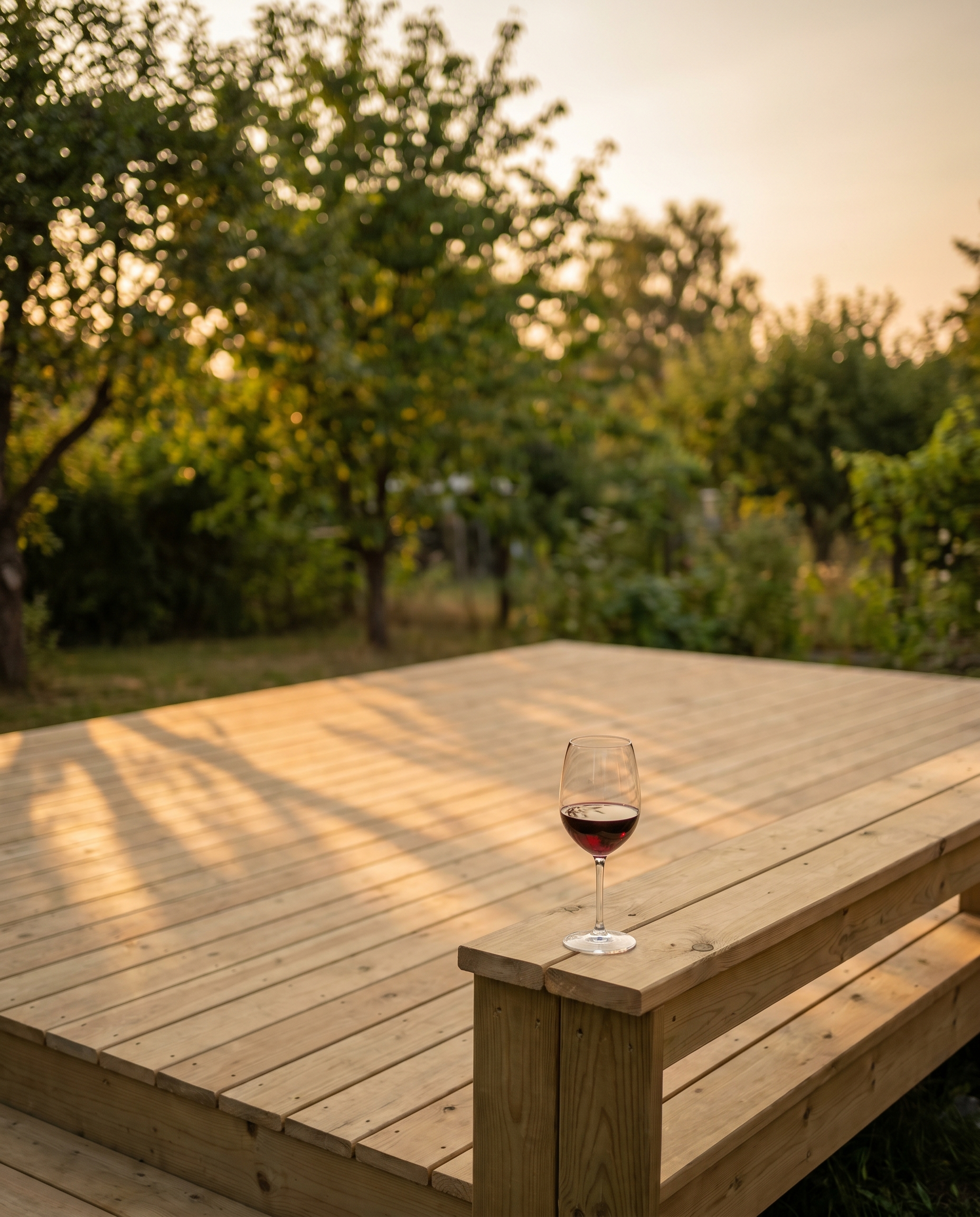 Wooden deck Bristol garden