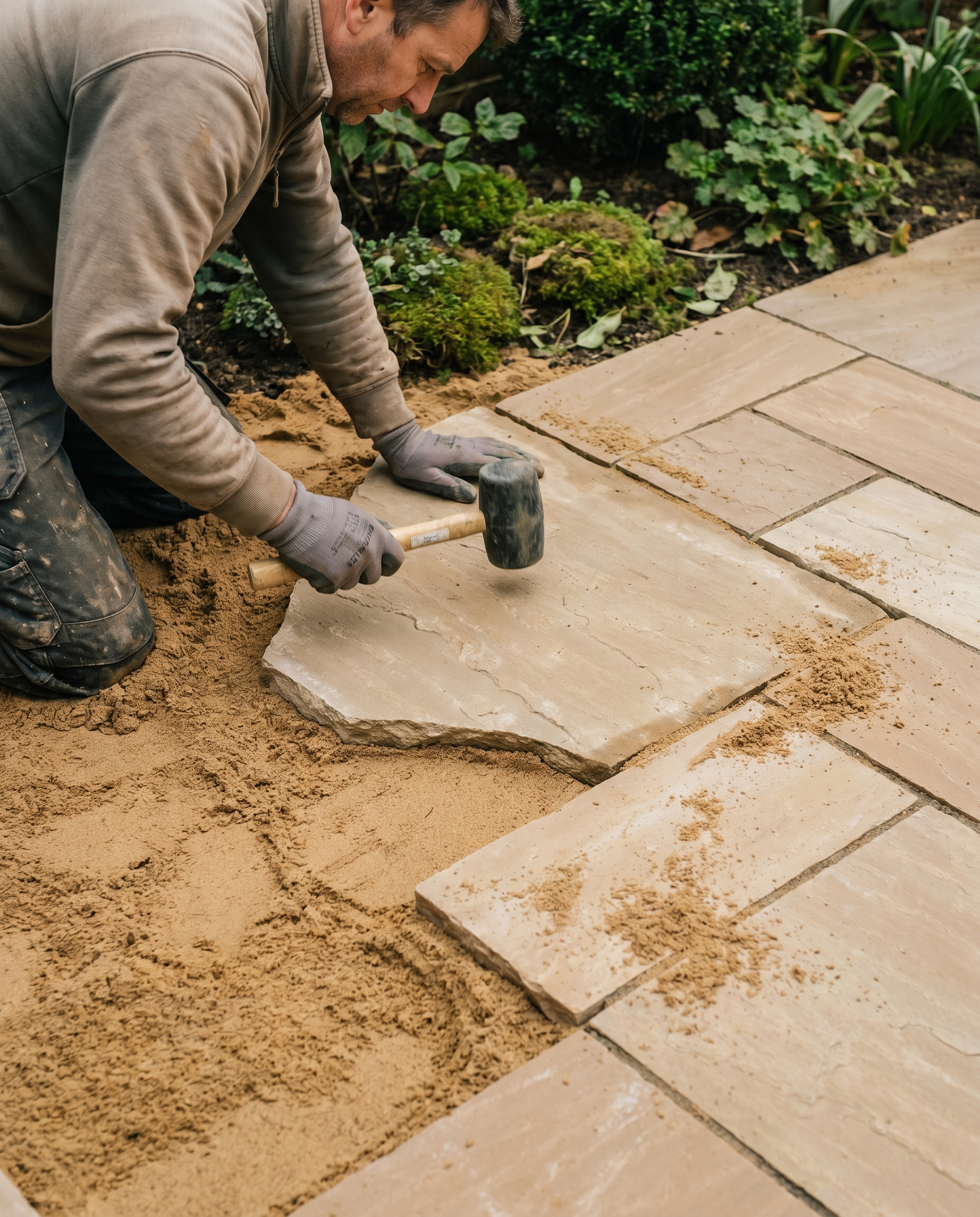 Sandstone patio