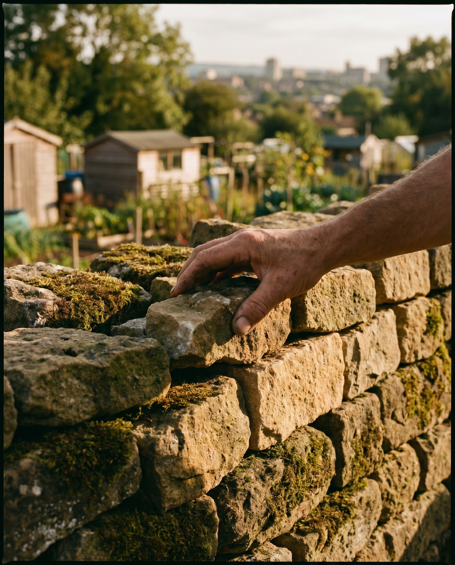 Dry stone wall